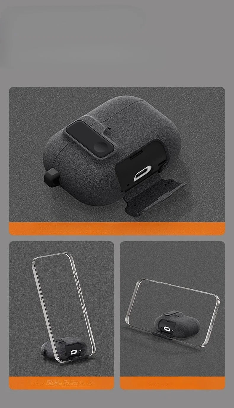 AirPods Protective Case with Carabiner Hook
