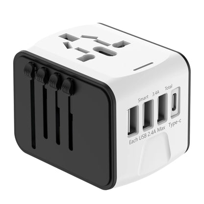 International Travel Adapter with 3 USB & USB-C Fast Charging