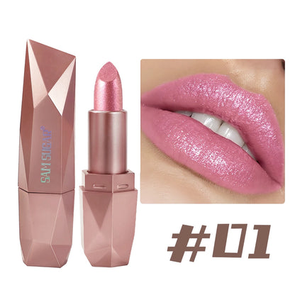 SAM SUGAR 6-Color Diamond Pearl Lipstick