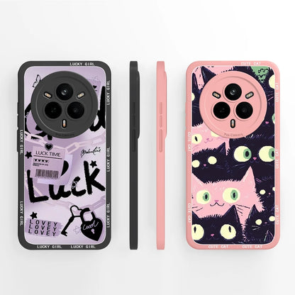 Cute Floral Silicone Case for Realme 14 Pro Series