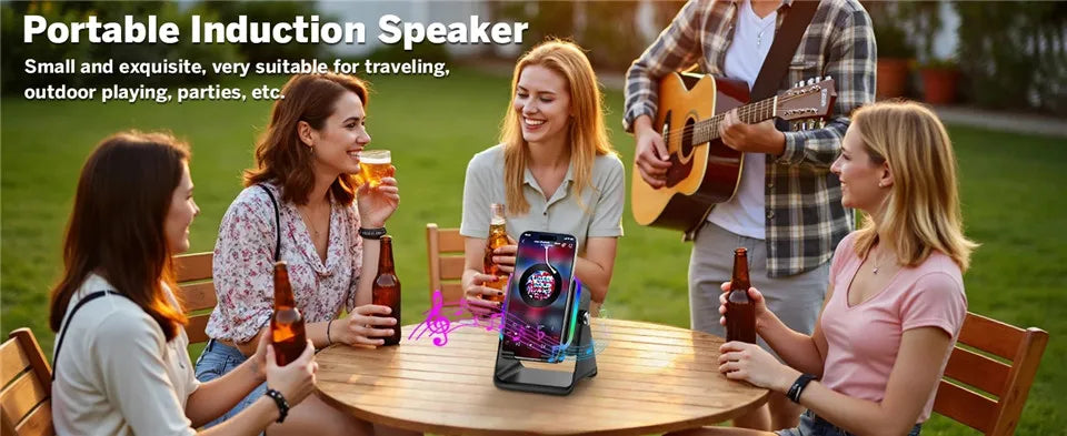 Magnetic Bluetooth Speaker Phone Stand
