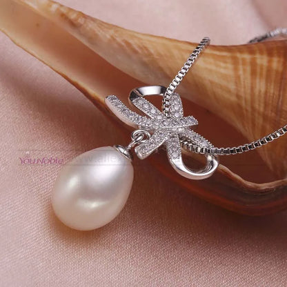 925 Silver Freshwater Pearl Wedding Jewelry Set