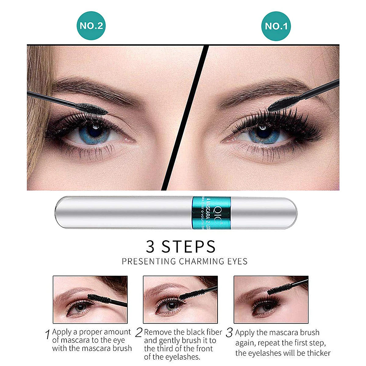 Double In-One Waterproof Lengthening Mascara