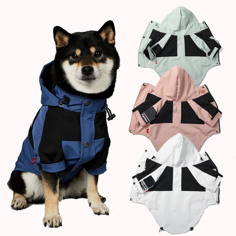 Waterproof Dog Jacket – Outdoor Rain Coat for Small & Large Dogs
