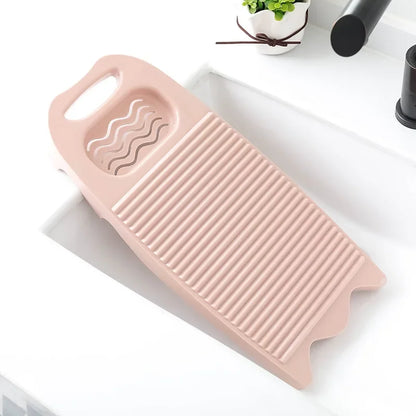 Thickened Hand Wash Laundry Washboard with Soap Holder
