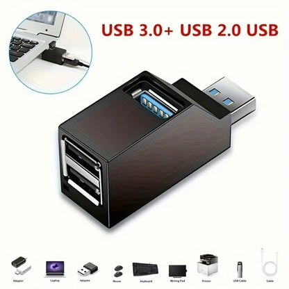 USB 3.0 Mini Hub Adapter – 3-Port Expansion