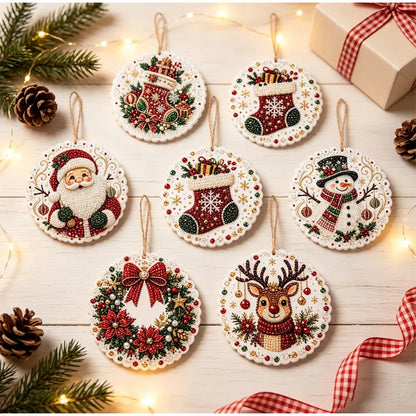 DIY Christmas Diamond Painting Ornament Kit