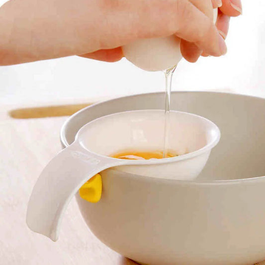 1Pc Food Grade Plastic Egg White Separator with Bowl