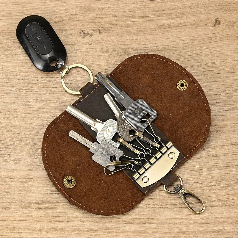 Genuine Leather Key Organizer Case