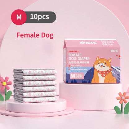 Dog Diapers – Disposable Leakproof Puppy Safety Pants