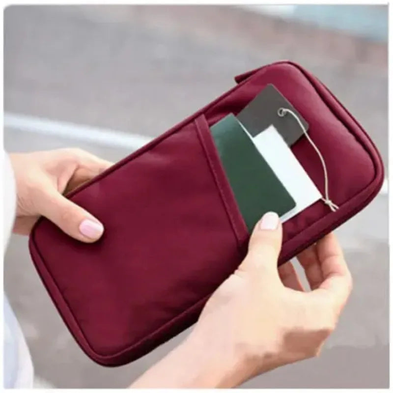 Travel Passport Wallet Organizer
