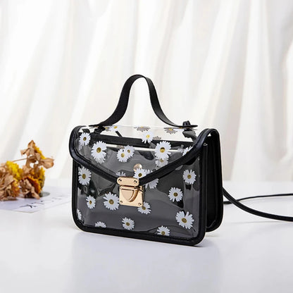 Women’s Transparent Floral Crossbody Shoulder Bag