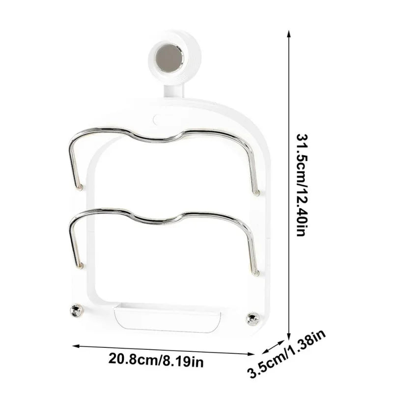 Wall-Mounted Pot Lid Organizer Rack
