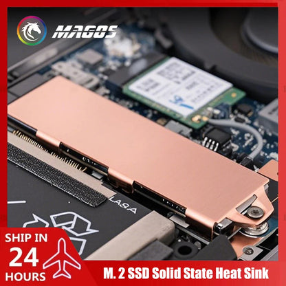 Pure Copper M.2 NVMe SSD Heatsink