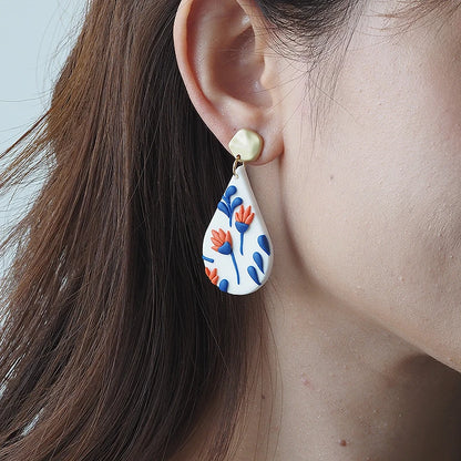 Classic Bohemiam Drop Bright Color Earrings