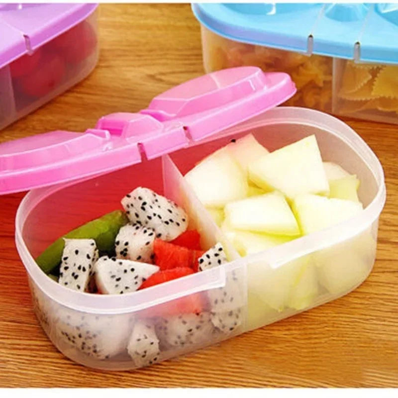 Portable Food Storage Lunch Box with Divider