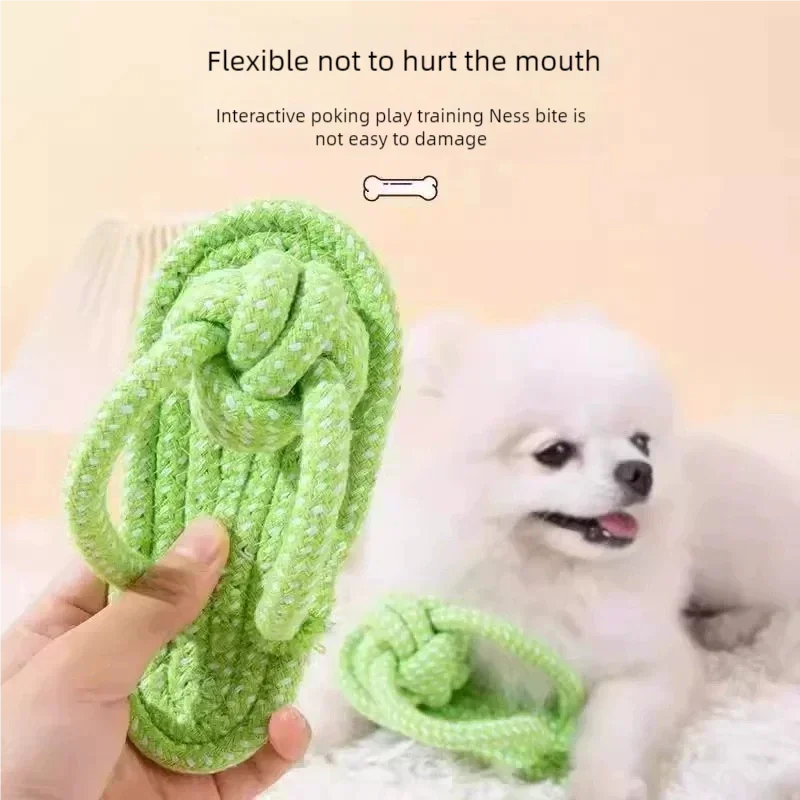 Cotton Rope Slipper Dog Chew Toy