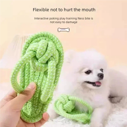 Cotton Rope Slipper Dog Chew Toy