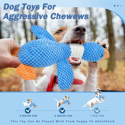 Plush Goose Squeaky Dog Toy