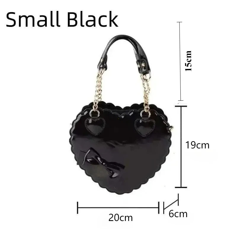 Heart-Shaped Lolita Crossbody Handbag