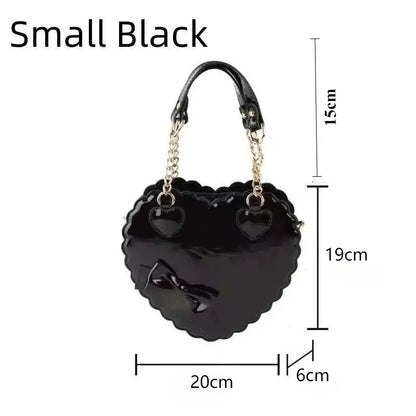 Heart-Shaped Lolita Crossbody Handbag