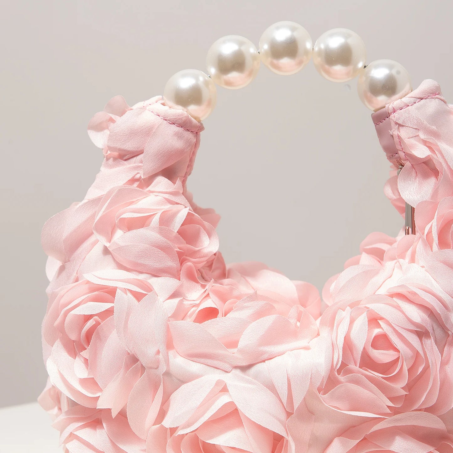 Floral Pearl Evening Party Handbag