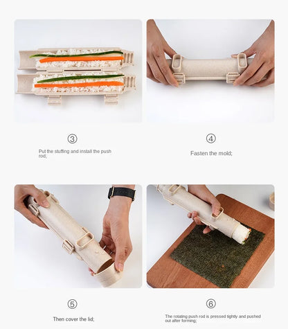 Quick Sushi Roll Maker & Rice Mold for Homemade Sushi