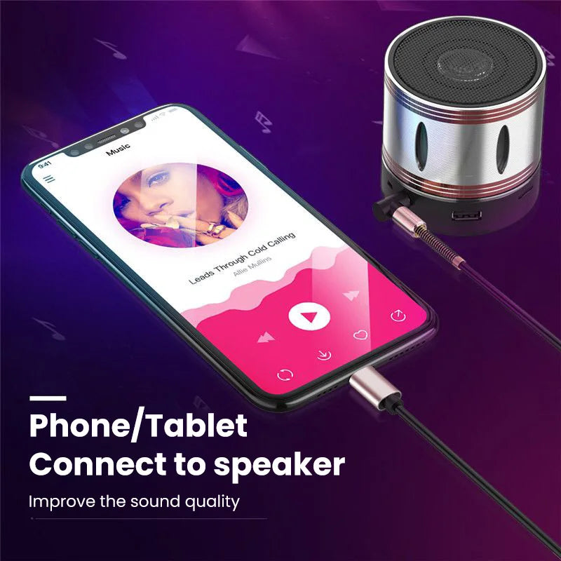 USB-C to 3.5mm Retractable AUX Audio Cable