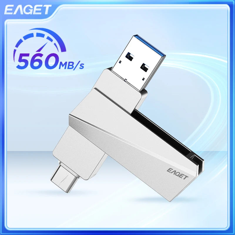 Eaget Dual USB-C & USB 3.2 Flash Drive