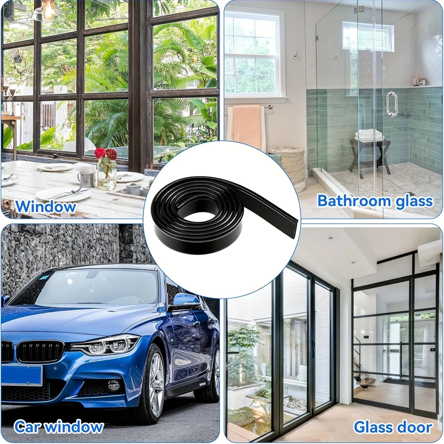 Silicone Squeegee Replacement Rubber Blades