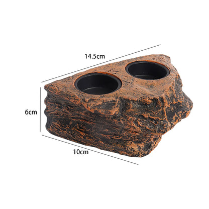 Magnetic Reptile Feeder Bowl for Terrarium Pets