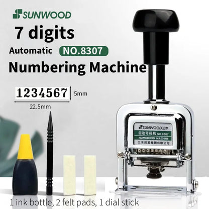 Automatic Self-Inking Numbering Stamp