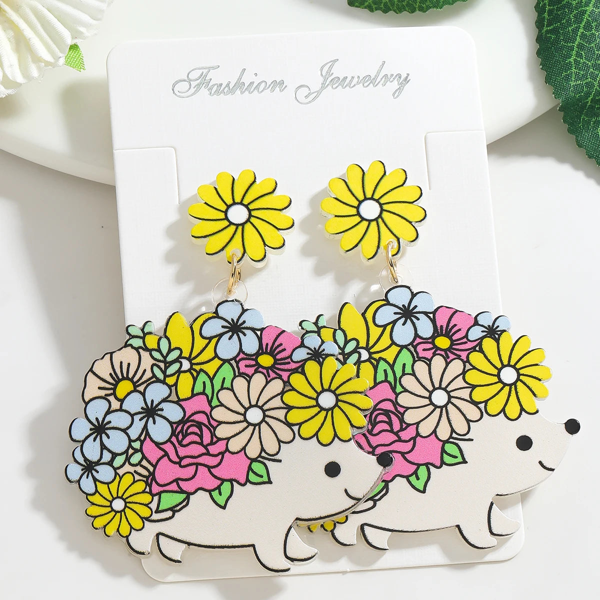 Creative Acrylic Fish Octopus Earrings