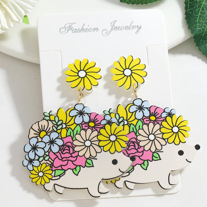 Creative Acrylic Fish Octopus Earrings