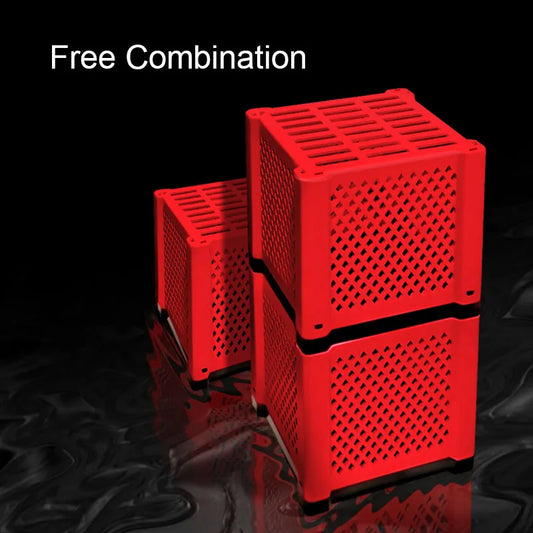 Stackable PVC Aquarium Filter Box for DIY Filter Media