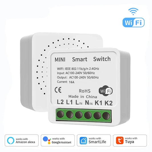Mini WiFi Smart Switch Module 16A
