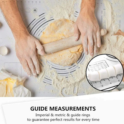 Fiberglass Silicone Baking Mat with Measurement Guide