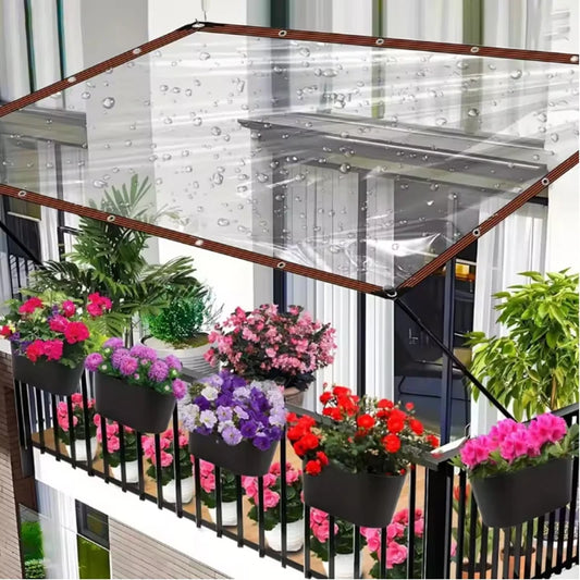 Heavy-Duty Clear Waterproof Tarpaulin