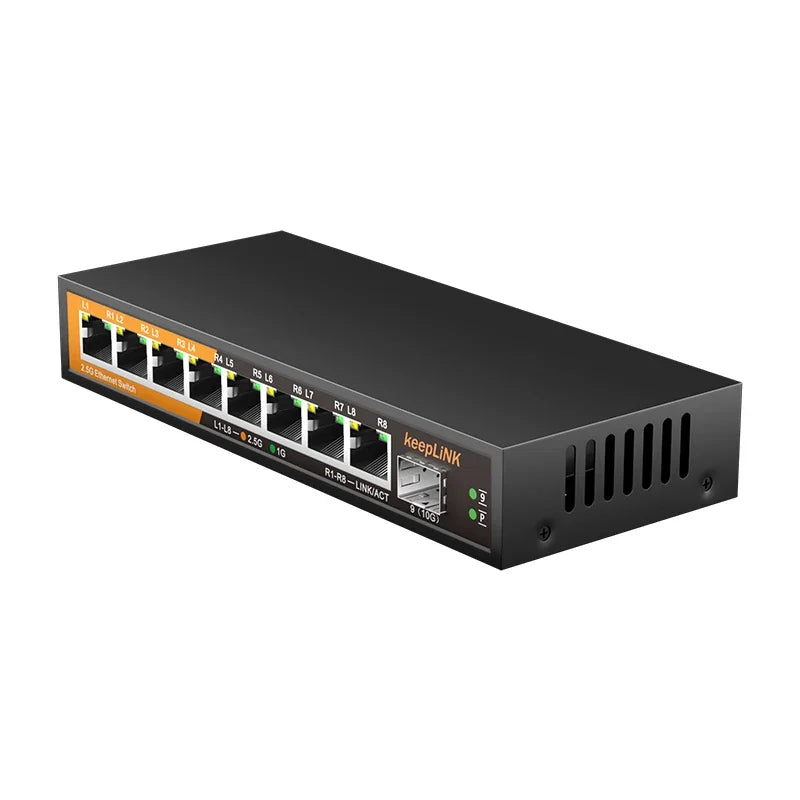 KeepLiNK 9-Port 2.5G Multi-Gigabit Ethernet Switch