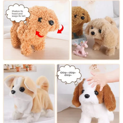 Electric Walking Barking Plush Dog Toy