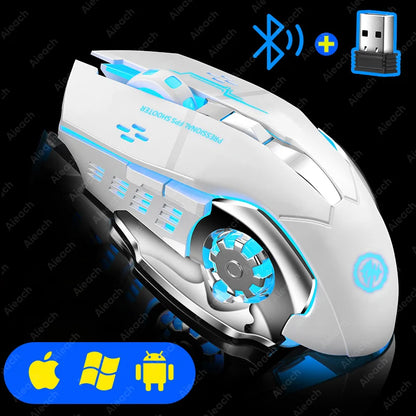 Dual-Mode Wireless RGB Computer Mouse