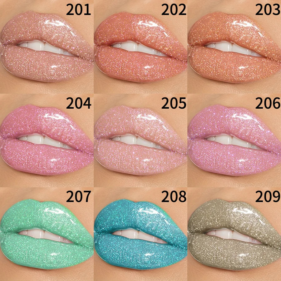 9 Colors Moisturizing Diamond  Glitter Lip Gloss