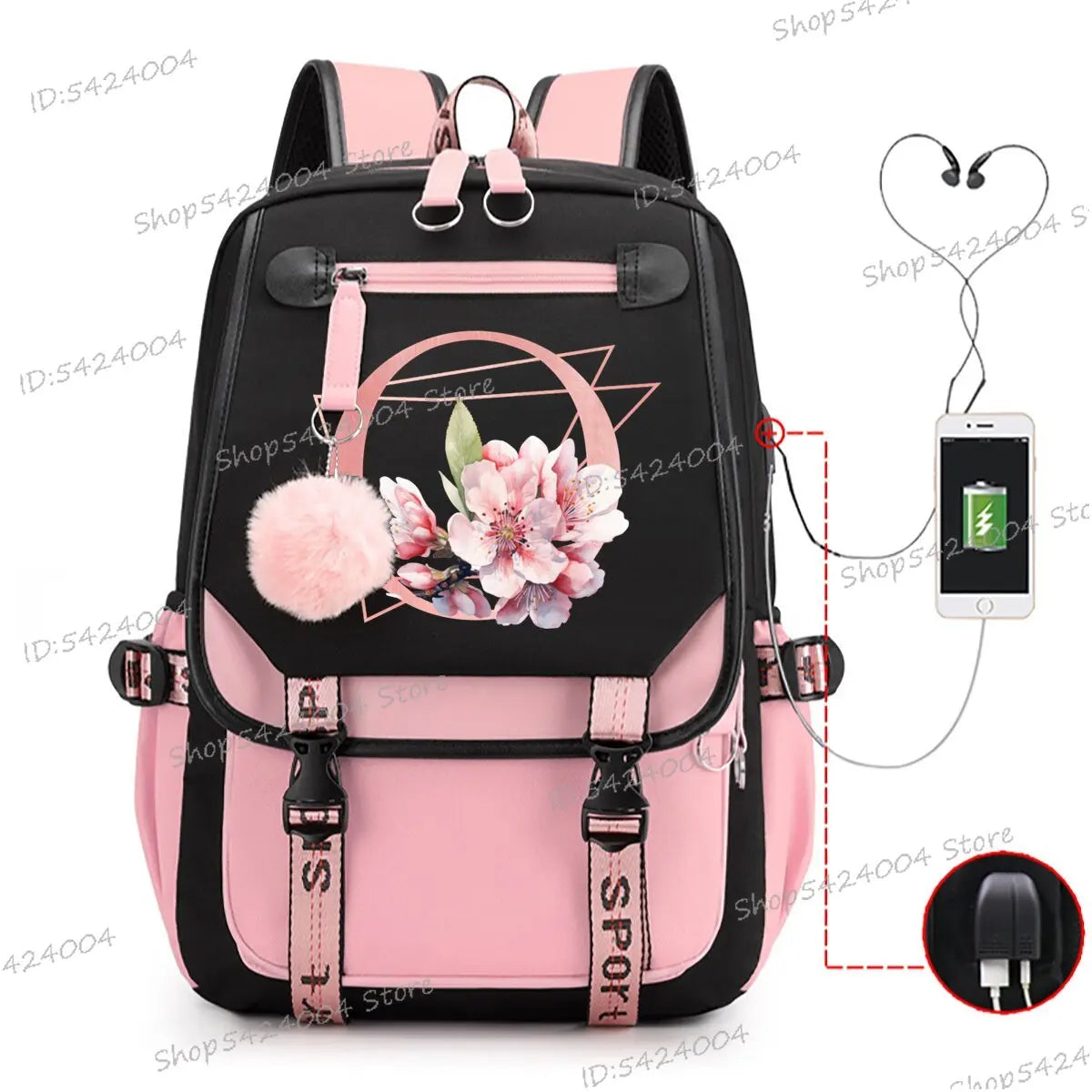 School & Travel Backpack with Laptop Compartment