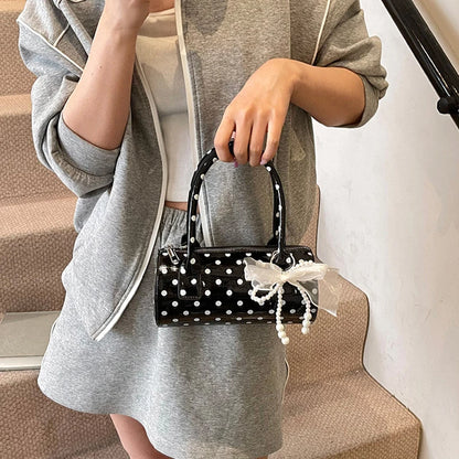 Women’s Polka Dot Barrel Shoulder Bag