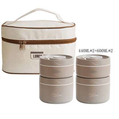 Insulated Stainless Steel Lunch Container Set