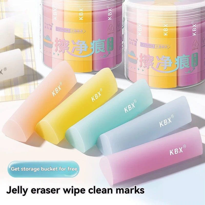 Triangle No-Shavings Clean Eraser Set