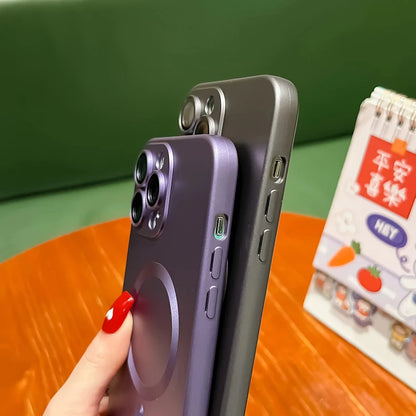 Luxury Matte Magnetic Phone Case For iPhone