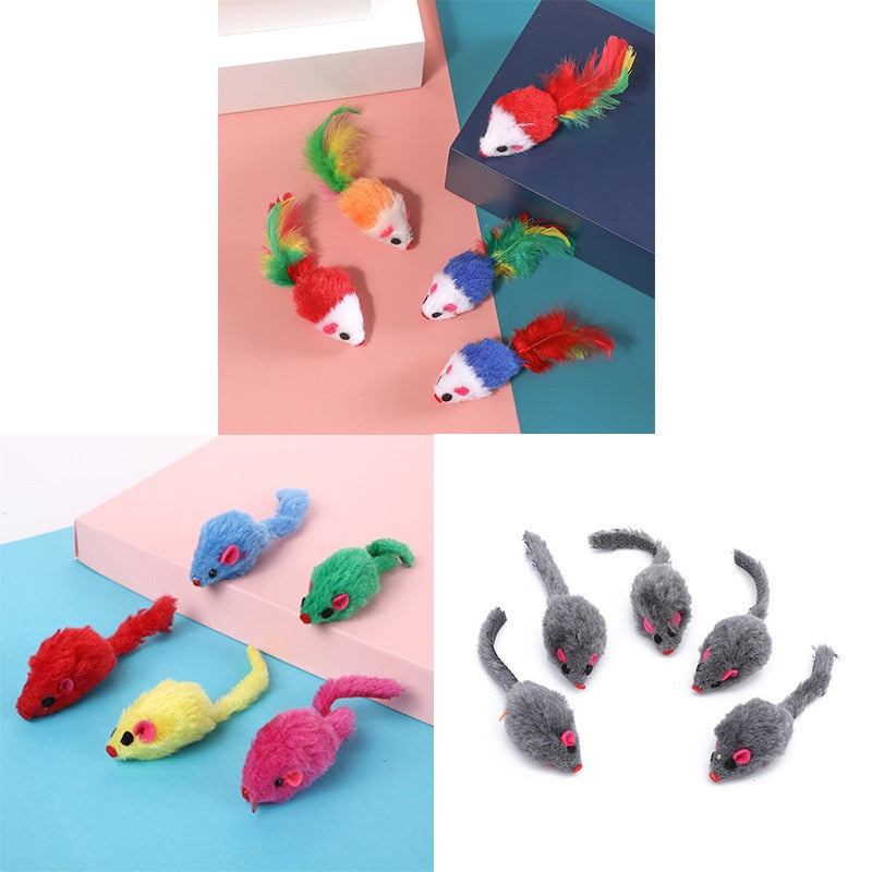 5Pcs Pet Mouse Teasing Toy