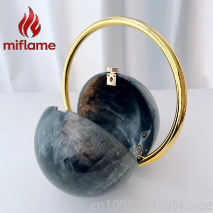 Marble Sphere Evening Clutch Bag