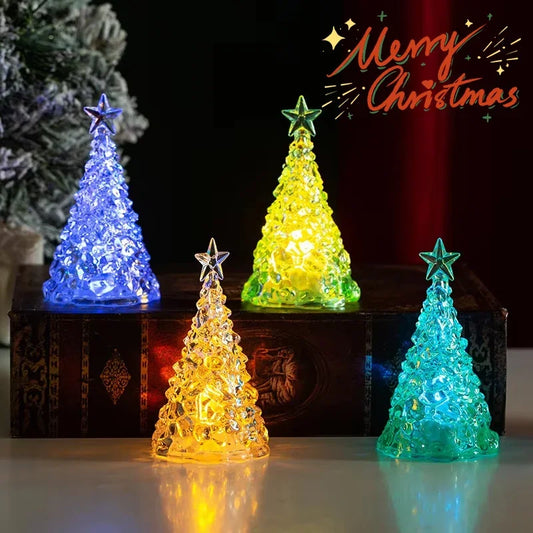 LED Crystal-Style Christmas Tree Ornament